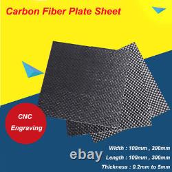 3K Carbon Fiber Plate Sheet Full Carbon Black Block Board Thickness 0.2mm to 5mm