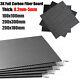 3K Full Carbon Fiber Sheet Plate Panel Plain Weave 100x100,200x300, Thick 0.25mm