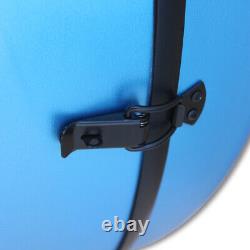 4/4 Full Size Blue Cello Case Carbon Fiber Strong Light Box with Wheels