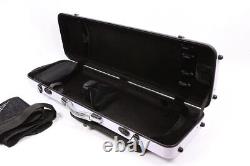 4/4 full size Violin Case Carbon Fiber hard case Oblong Durable handle Backstrap