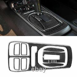 40Pcs Carbon Fiber Full Set Interior Sticker Cover For 2010-15 Chevrolet Camaro