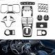 40Pcs For 2010-2015 Chevrolet Camaro Carbon Fiber Full Interior Kit Set Cover
