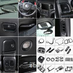 41pc Carbon Fiber ABS Interior Full Kit Trim Cover For Jeep Grand Cherokee 2014+