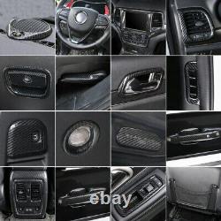 41pc Carbon Fiber ABS Interior Full Kit Trim Cover For Jeep Grand Cherokee 2014+