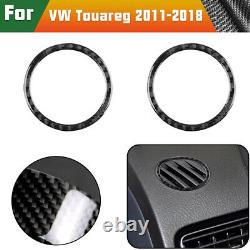 49Pcs/Set Carbon Fiber Interior Full Cover Trim For VW Touareg 2010-2018