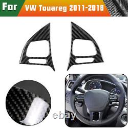 49Pcs/Set Carbon Fiber Interior Full Cover Trim For VW Touareg 2010-2018