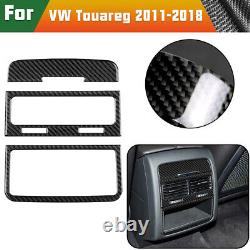 49Pcs/Set Carbon Fiber Interior Full Cover Trim For VW Touareg 2010-2018