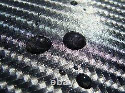 4D Black Carbon Fibre Vinyl FULL CAR WRAP 1.5 x 10m Roll BUBBLE/AIR FREE