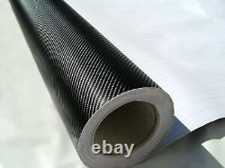 4D Black Carbon Fibre Vinyl FULL CAR WRAP 1.5 x 10m Roll BUBBLE/AIR FREE