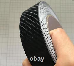 4D Carbon Fiber Black Vinyl Tape, Automotive Grade, Self adhesive Wrap Sticker