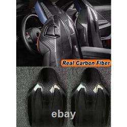 4Pcs Full Real Carbon Fiber Seat Shells Seat Cover for BMW G80 G82 M3 M4 2021UP