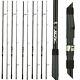 5 X Ngt 12ft 2pc Spod Rod Black Carbon Fiber Fishing Tackle 5lb Test Curve