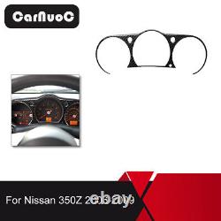 50Pcs WithO Navi For Nissan 350Z 03-09 Carbon Fiber Full Interior Set Decor Cover