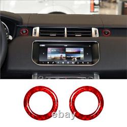 57Pcs Red Carbon Fiber Full Interior Kit Cover Trim For Land Rover Range Rover