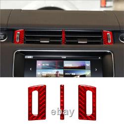 57Pcs Red Carbon Fiber Full Interior Kit Cover Trim For Land Rover Range Rover