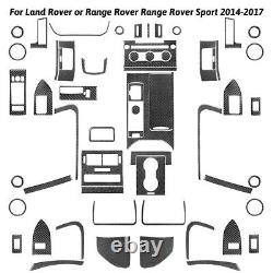59Pcs Carbon Fiber Full Kits Interior Trim For Land Range Rover Sport 14-17 RHD