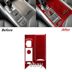 59Pcs Red Carbon Fiber Full Kits Interior Trim For Land Range Rover Sport RHD