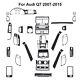 63Pcs Carbon Fiber Full Interior Kit Cover Trim For Audi Q7 2007-15