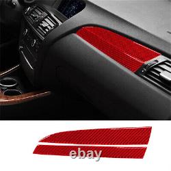 64PCS For BMW X3 F25 X4 F26 Red Carbon Fiber Full Kits Interior Trim