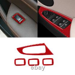 64PCS For BMW X3 F25 X4 F26 Red Carbon Fiber Full Kits Interior Trim