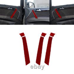 65pcs For Audi Q7 2007-15 Red Carbon Fiber Full Kits Sticker Trim