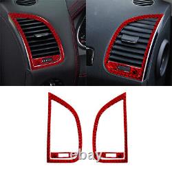 65pcs For Audi Q7 2007-15 Red Carbon Fiber Full Kits Sticker Trim