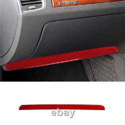 65pcs For Audi Q7 2007-15 Red Carbon Fiber Full Kits Sticker Trim