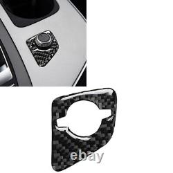 6pcs For Audi Q7 2016-19 Carbon Fiber Full Gear Shift Panel Interior Cover Trim