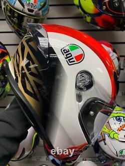 AGV K6 -S Marco Simoncelli GOLD ACU APPROVED ROAD RACING MOTORCYCLE HELMET 2206