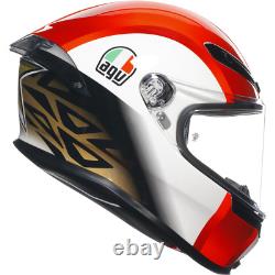 AGV K6 -S Marco Simoncelli GOLD ACU APPROVED ROAD RACING MOTORCYCLE HELMET 2206