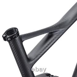 AIRWOLF Full Suspension Carbon Mountain Bike Frame 29ER AM MTB Fiber 14812mm