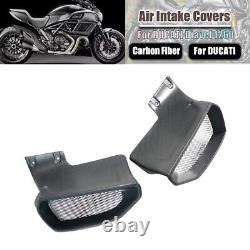 Air Intake Cover Full Carbon Fiber 100% For Ducati Diavel 1260S 1260 2019-2022