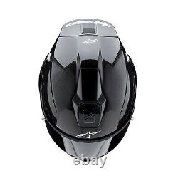 Alpinestars Supertech R10 Solid Full Face Motorcycle (Black Carbon Matt & Gloss)