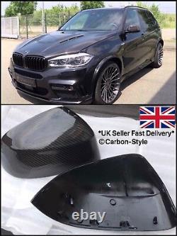 BMW X3 X4 X5 X6 Carbon Fiber Mirrors Full Replacement Style F25 F26 F15 F16