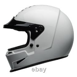 Bell Cruiser 2020 Eliminator Carbon Fibre Full Face Motorbike Crash Helmet White