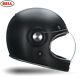 Bell Cruiser 2021 Bullitt Carbon Fiber Full Face Vintage Motorbike Crash Helmet