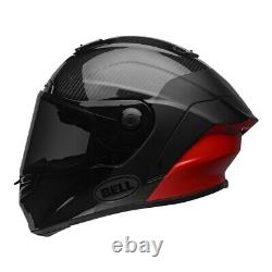 Bell Race Star DLX Full Face Motorcycle Helmet Lux Black Red Size L 58-59. New