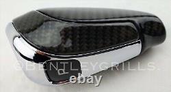 Bentley Bentayga Shift Gear Knob Full Genuine Carbon Fiber / Chrome