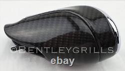 Bentley Shifter GT GTC Bentayga Shift Knob Full Genuine Carbon Fiber / Chrome