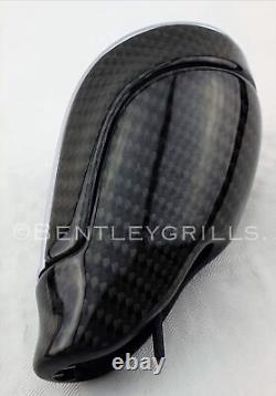 Bentley Shifter GT GTC Bentayga Shift Knob Full Genuine Carbon Fiber / Chrome