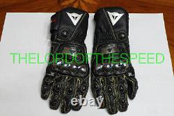 Black Grey Dainese Full Metal Racer L Gloves Carbon Fiber Gloves Dainese T-age