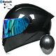 Bluetooth Motorcycle Helmet Dual Lens Full Face Racing Crash Motorbike Helmet