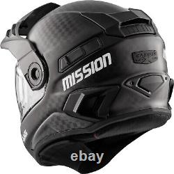CKX Mission AMS Carbon Fiber Snowmobile Helmet with Electric Shield MD L XL 2X 3X