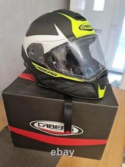 Caberg Drift Evo Carbon Motorcycle Motorbike Helmet Matt Anthracite / Yellow