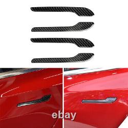 Carbon Fiber Full Complete Set Decor Kit Panel Trim Cover for Tesla Model Y 3