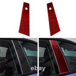 Carbon Fiber Full Complete Set Decor Kit Panel Trim Cover for Tesla Model Y 3