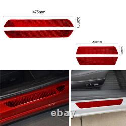 Carbon Fiber Full Complete Set Decor Kit Panel Trim Cover for Tesla Model Y 3