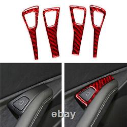 Carbon Fiber Full Complete Set Decor Kit Panel Trim Cover for Tesla Model Y 3