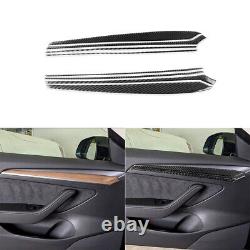 Carbon Fiber Full Complete Set Decor Kit Panel Trim Cover for Tesla Model Y 3