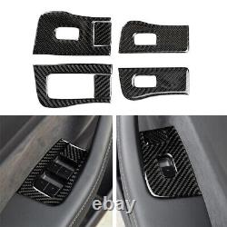 Carbon Fiber Full Complete Set Decor Kit Panel Trim Cover for Tesla Model Y 3